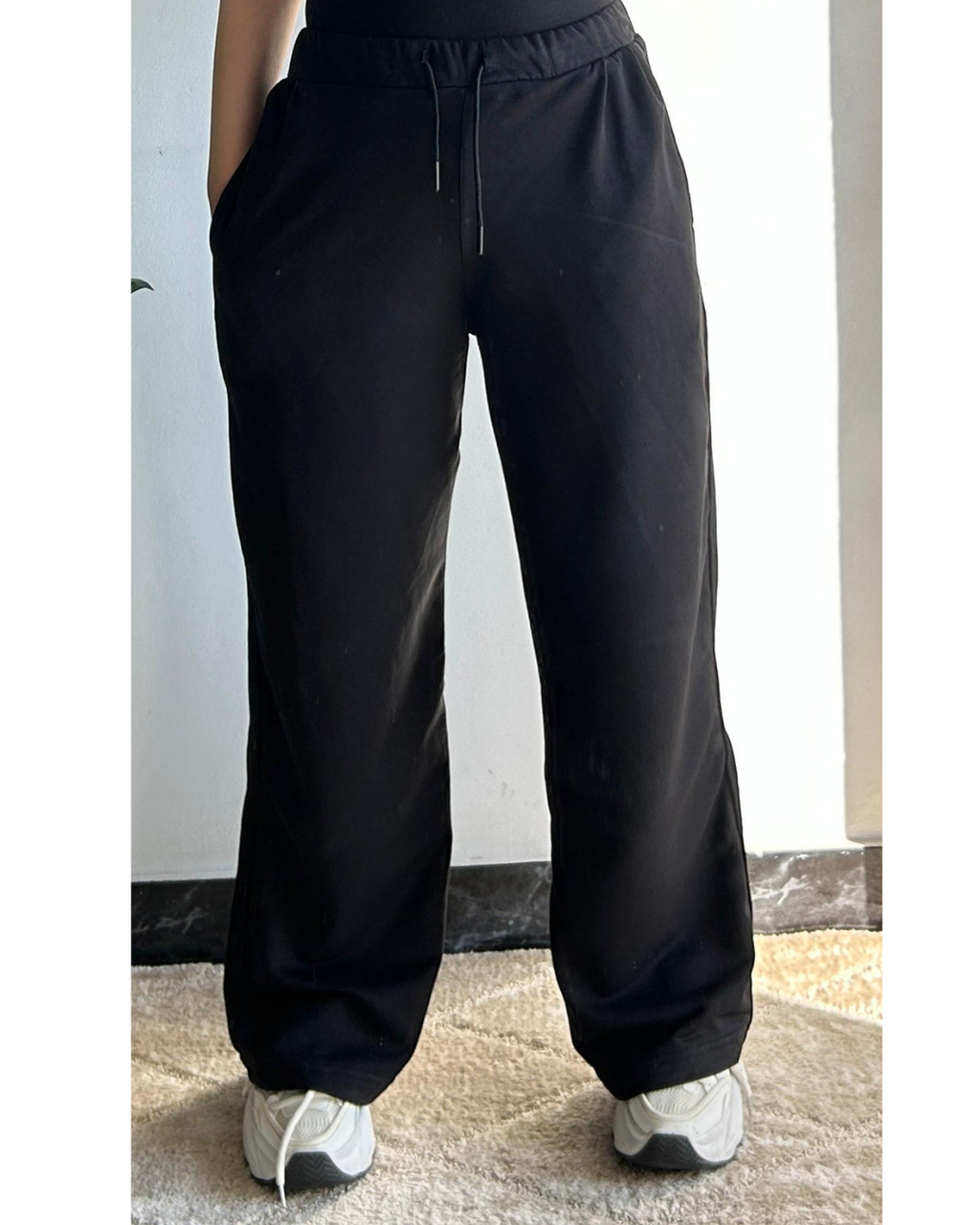 Black Wide leg sweatpants