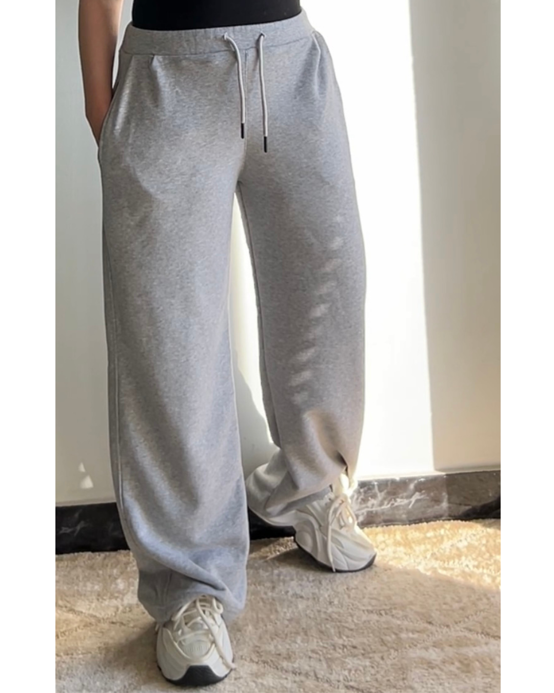 Wide leg sweatpants