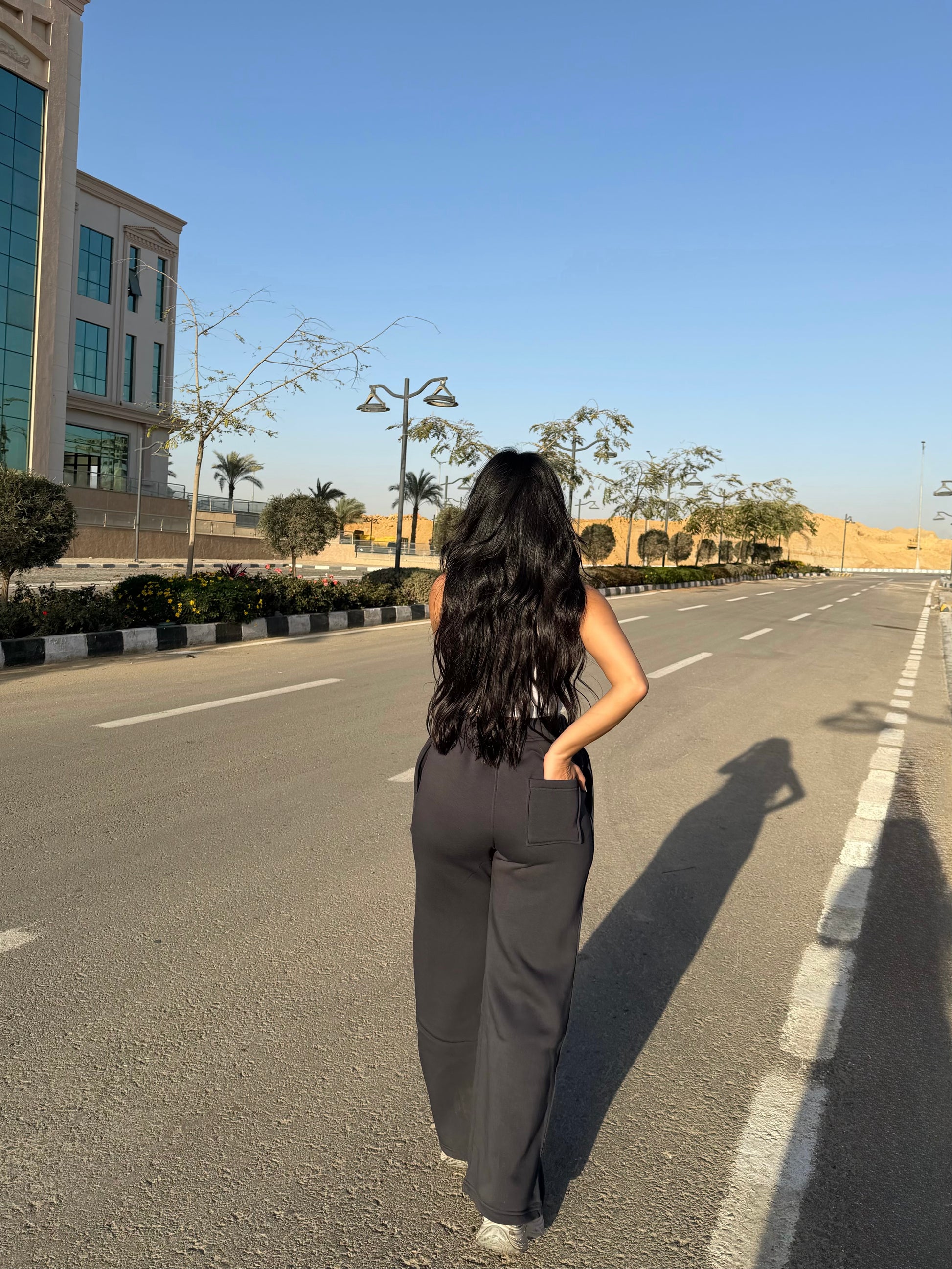 Darkgray Melton Sweatpants