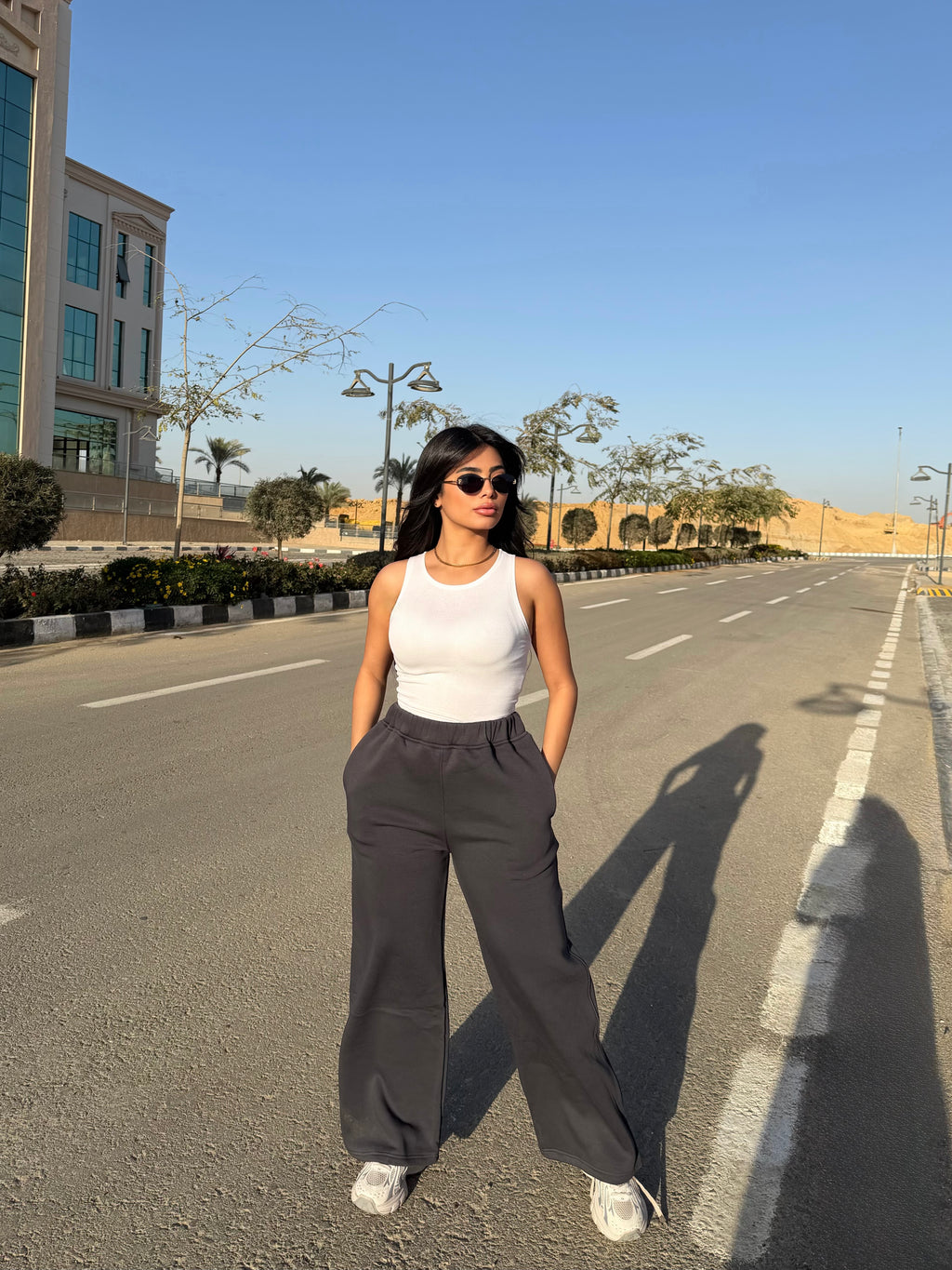 Darkgray Melton Sweatpants