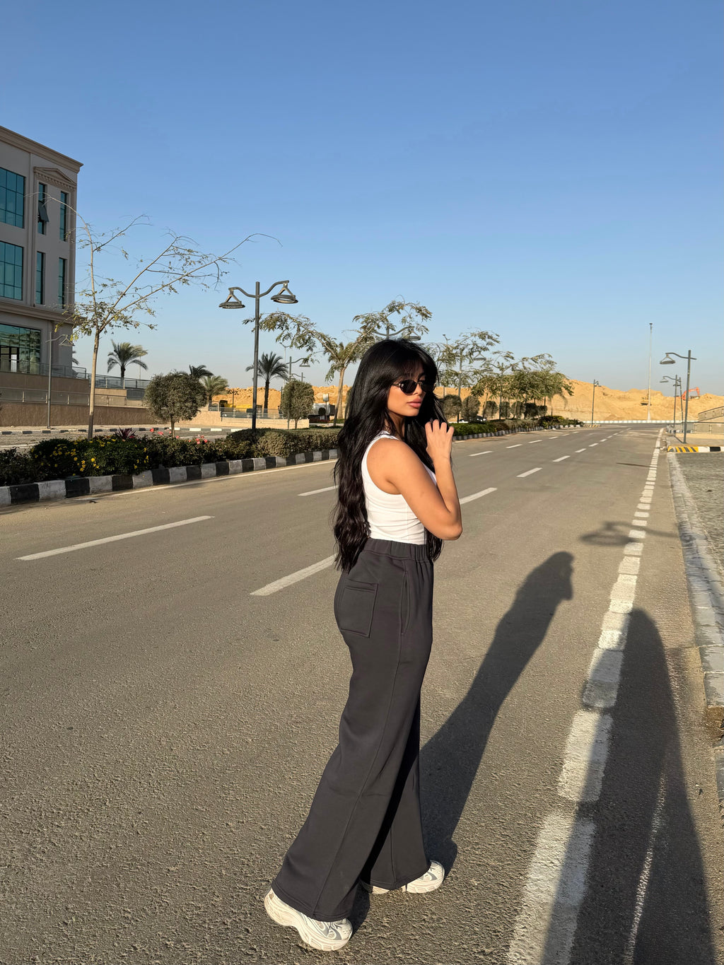 Darkgray Melton Sweatpants