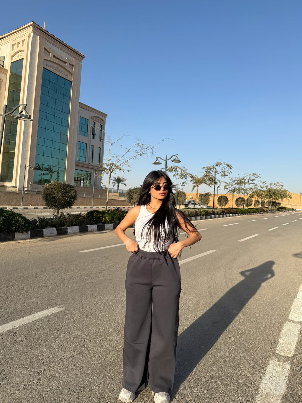 Darkgray Melton Sweatpants