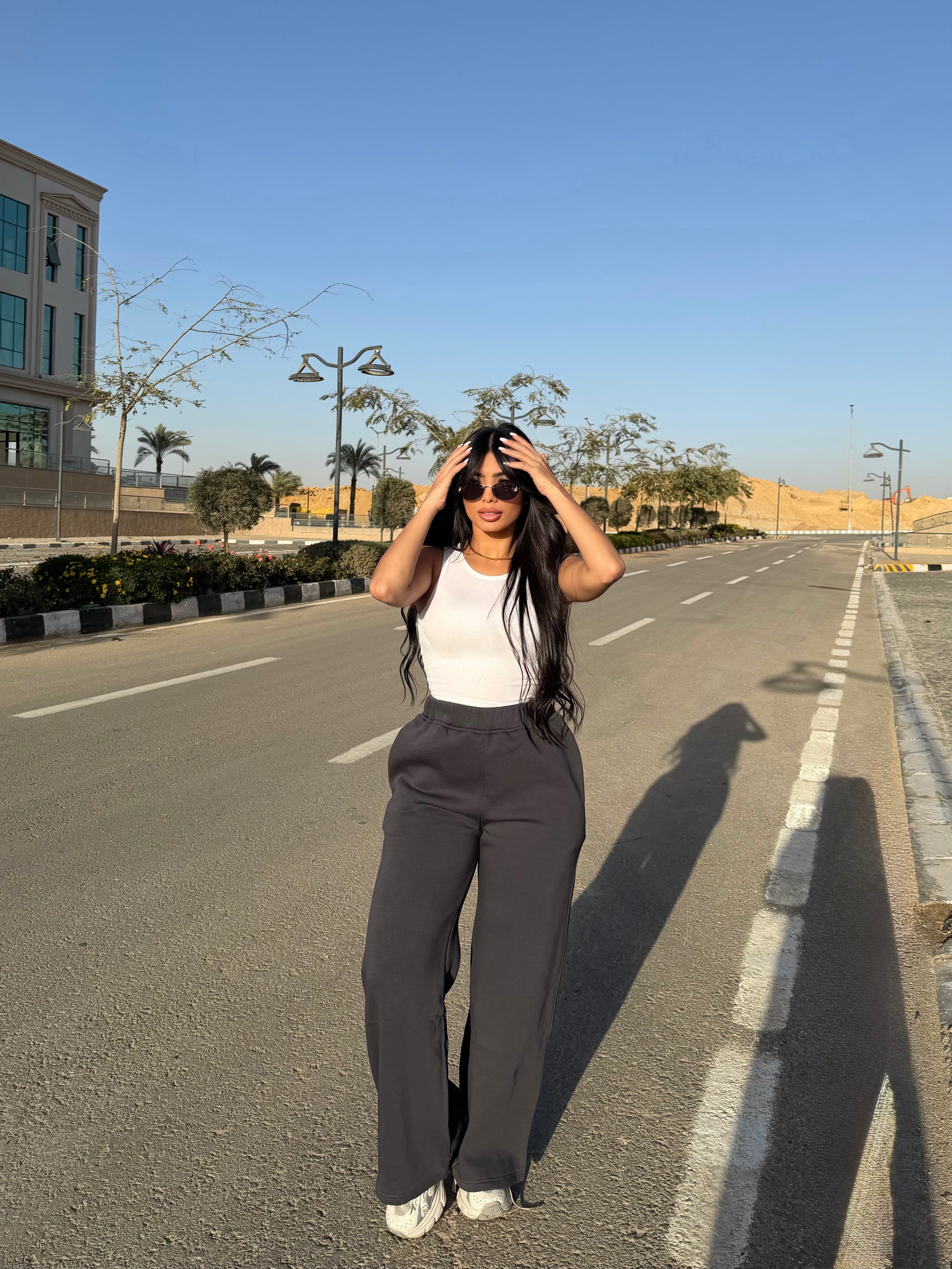 Darkgray Melton Sweatpants