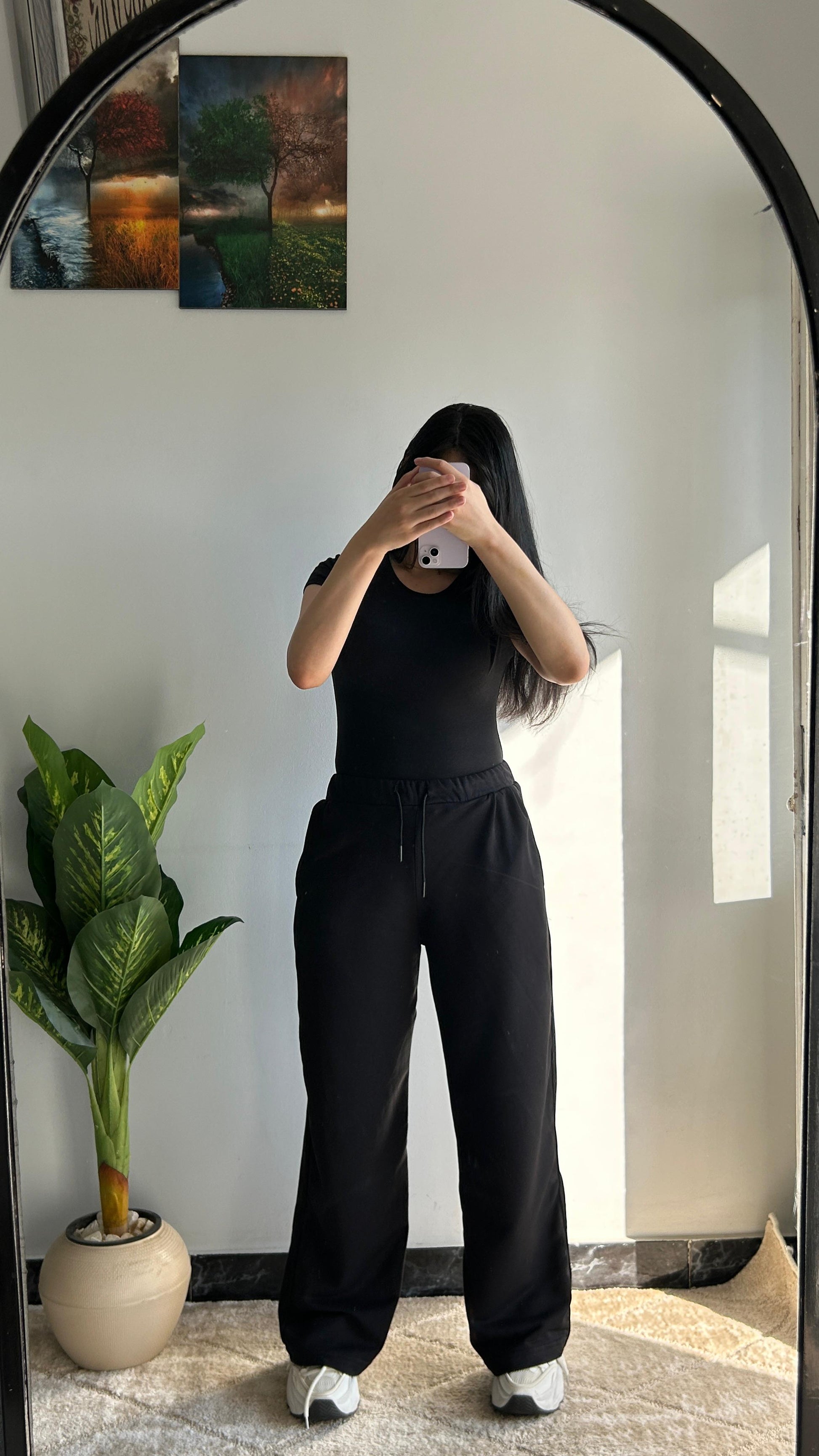 Wide leg sweatpants